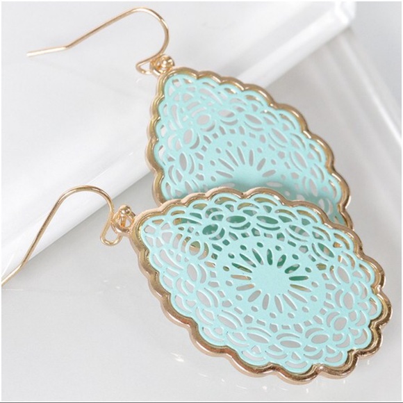 Jewelry - ✨RESTOCKED✨Mint Mandala Teardrop Earrings Jewelry - ✨RESTOCKED✨Mint Mandala Teardrop Earrings